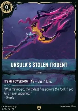 Ursula's Stolen Trident #31 Illumineer's Quest: Deep Trouble Disney Lorcana card