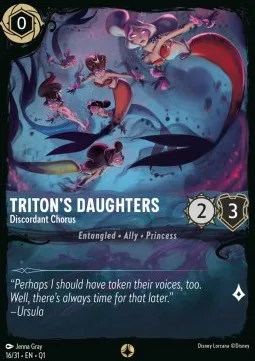 Triton's Daughters #16 Illumineer's Quest: Deep Trouble Disney Lorcana card