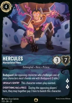 Hercules #7 Illumineer's Quest: Deep Trouble Disney Lorcana card