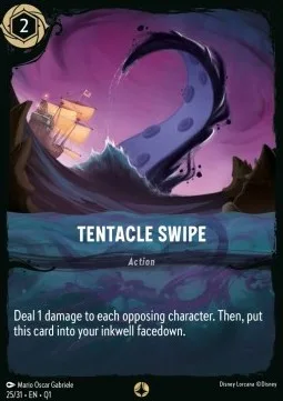 Tentacle Swipe #25 Illumineer's Quest: Deep Trouble Disney Lorcana card