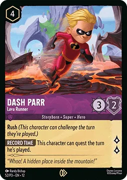 Dash Parr #52 Promo Set 3 Disney Lorcana card