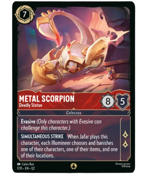 Metal Scorpion #1 Illumineer's Quest: Palace Heist Disney Lorcana card
