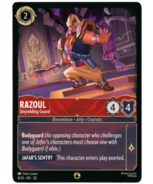 Razoul #4 Illumineer's Quest: Palace Heist Disney Lorcana card