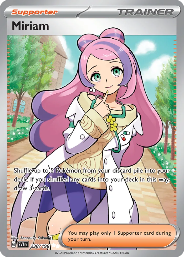 Miriam #238 Scarlet & Violet Pokemon card