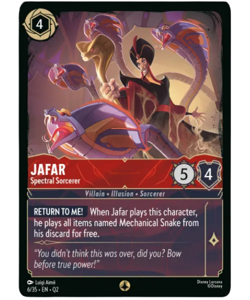 Jafar #6 Illumineer's Quest: Palace Heist Disney Lorcana card