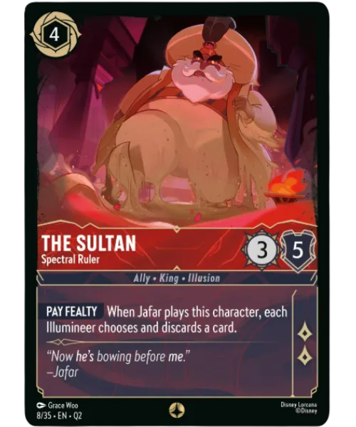 The Sultan #8 Illumineer's Quest: Palace Heist Disney Lorcana card