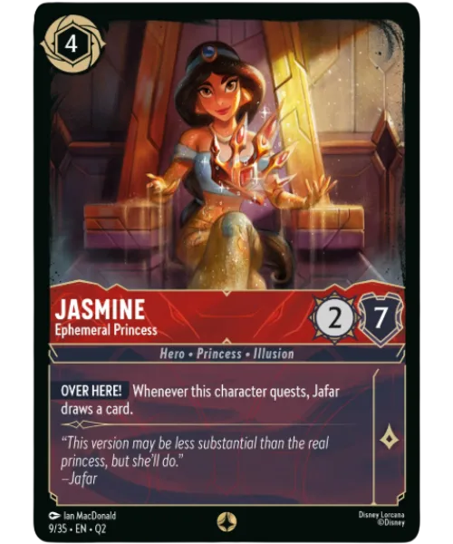 Jasmine #9 Illumineer's Quest: Palace Heist Disney Lorcana card