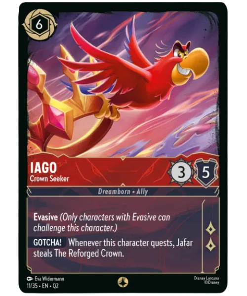 Iago #11 Illumineer's Quest: Palace Heist Disney Lorcana card
