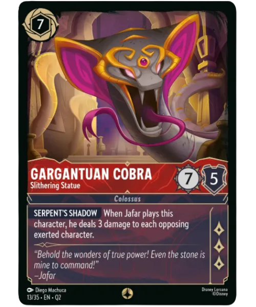 Gargantuan Cobra #13 Illumineer's Quest: Palace Heist Disney Lorcana card