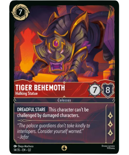 Tiger Behemoth #14 Illumineer's Quest: Palace Heist Disney Lorcana card