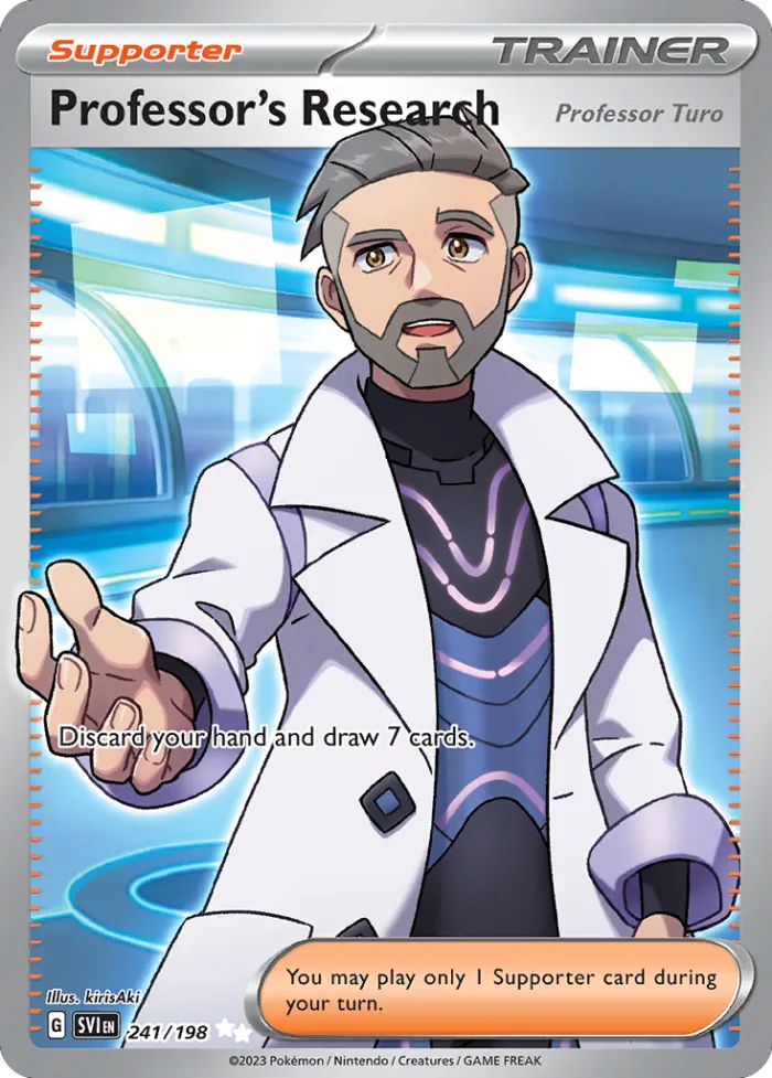 Professor's Research (Professor Turo) #241 Scarlet & Violet Pokemon card