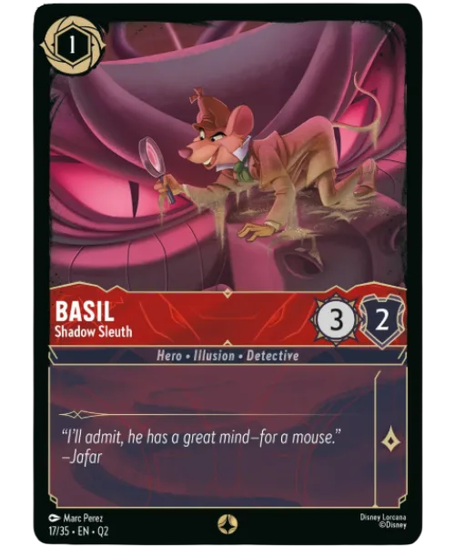 Basil #17 Illumineer's Quest: Palace Heist Disney Lorcana card