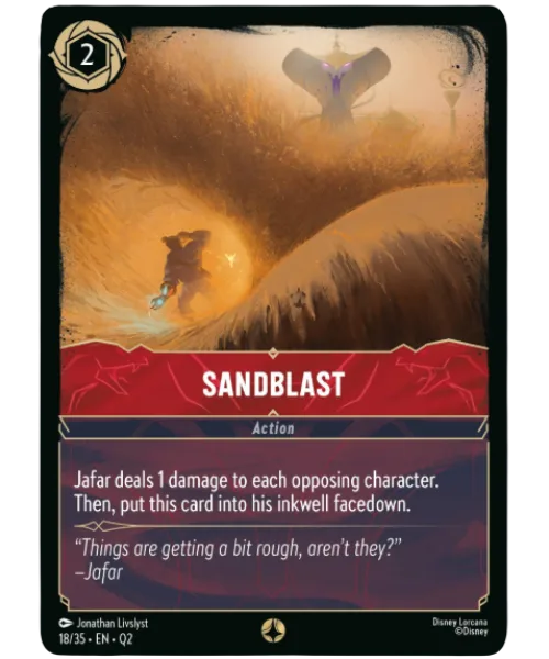 Sandblast #18 Illumineer's Quest: Palace Heist Disney Lorcana card