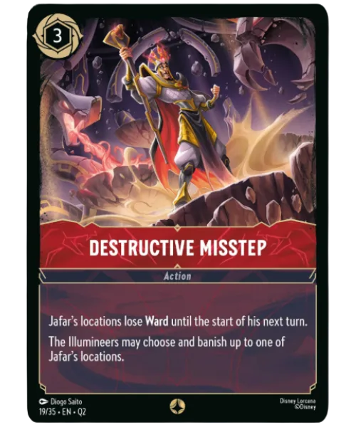 Destructive Misstep #19 Illumineer's Quest: Palace Heist Disney Lorcana card