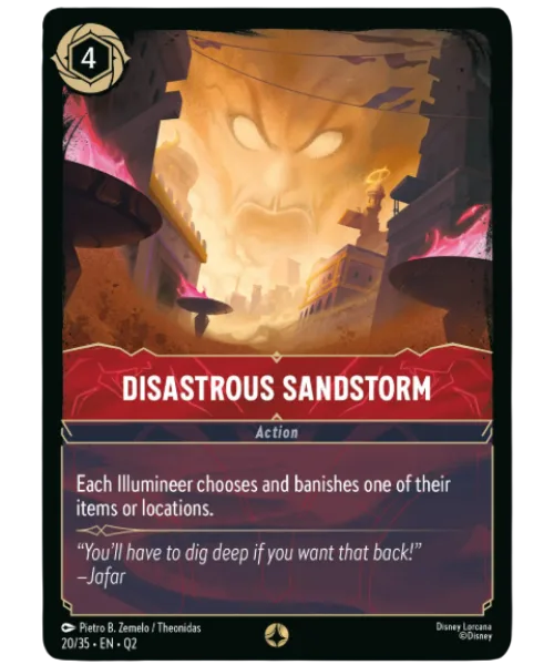 Disastrous Sandstorm #20 Illumineer's Quest: Palace Heist Disney Lorcana card