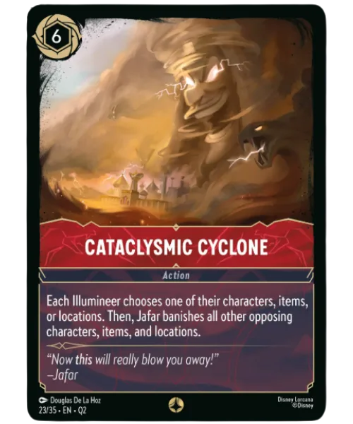 Cataclysmic Cyclone #23 Illumineer's Quest: Palace Heist Disney Lorcana card
