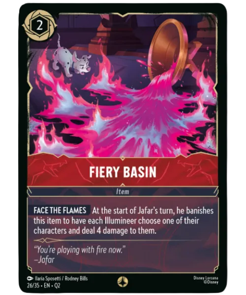 Fiery Basin #26 Illumineer's Quest: Palace Heist Disney Lorcana card