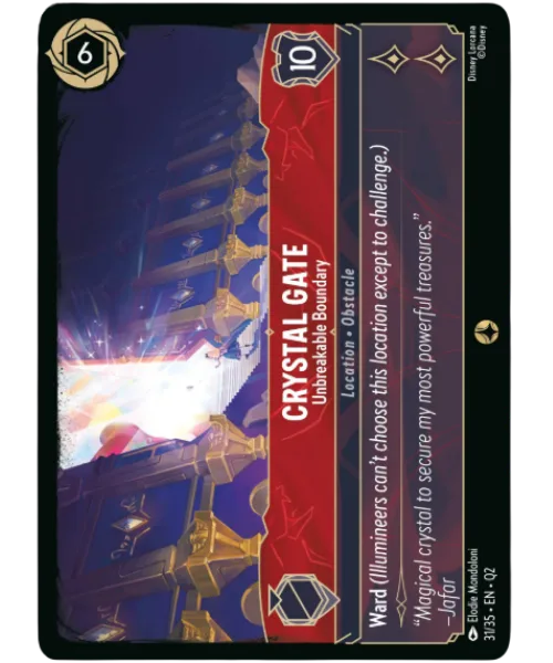 Crystal Gate #31 Illumineer's Quest: Palace Heist Disney Lorcana card