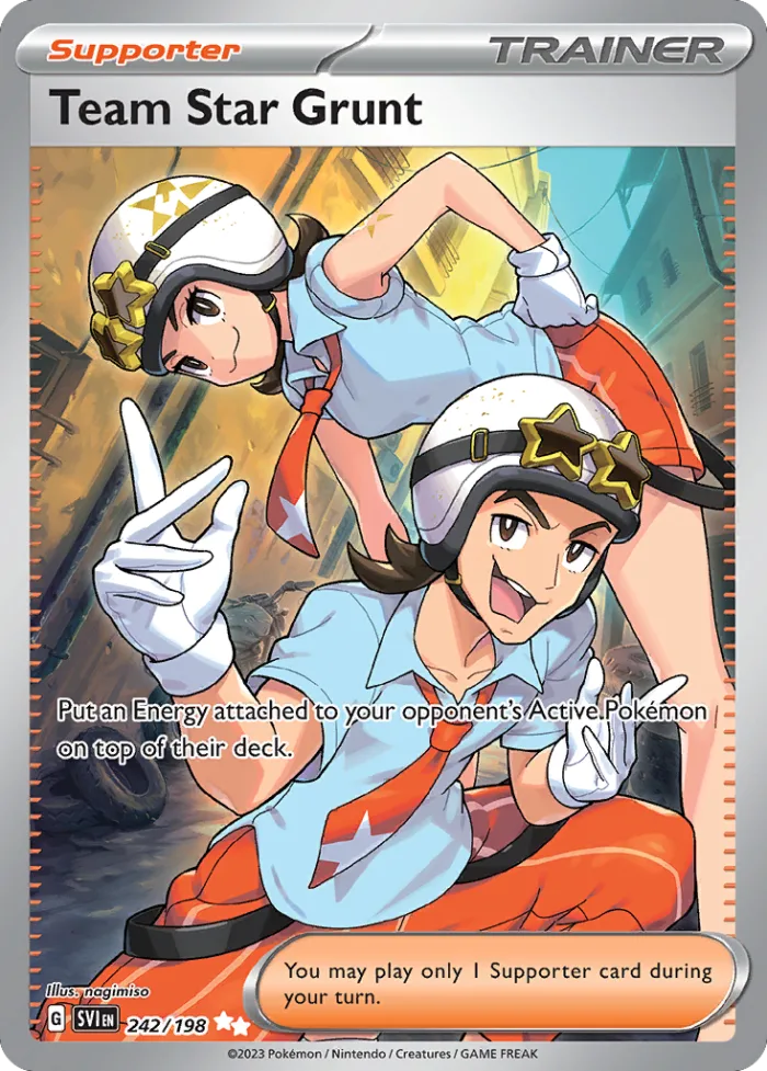 Team Star Grunt #242 Scarlet & Violet Pokemon card
