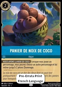 Coconut Basket #166 The First Chapter Disney Lorcana card