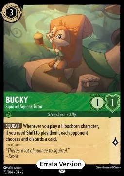 Bucky #73 Rise of the Floodborn Disney Lorcana card