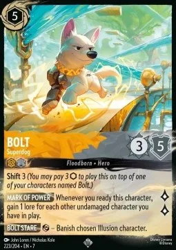 Bolt #223 Archazia's Island Disney Lorcana card