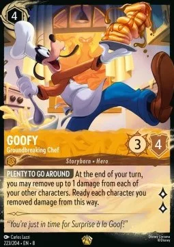 Goofy #223 Reign of Jafar Disney Lorcana card