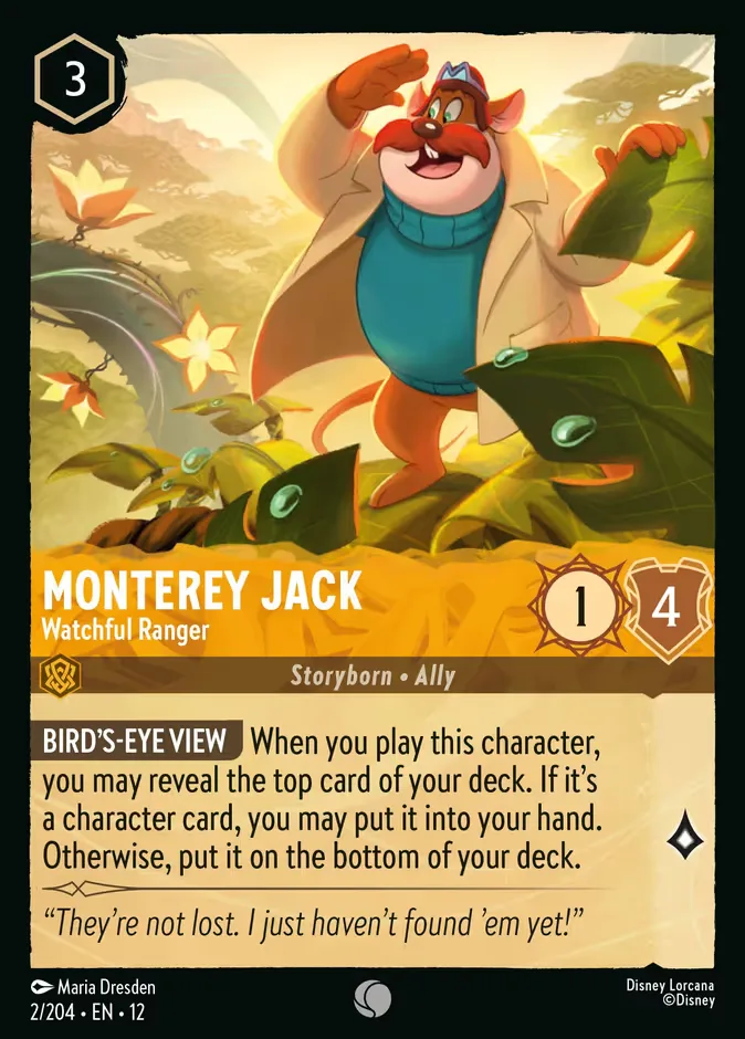 Monterey Jack #2 Wilds Unknown Disney Lorcana card
