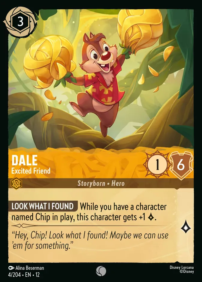 Dale #4 Wilds Unknown Disney Lorcana card