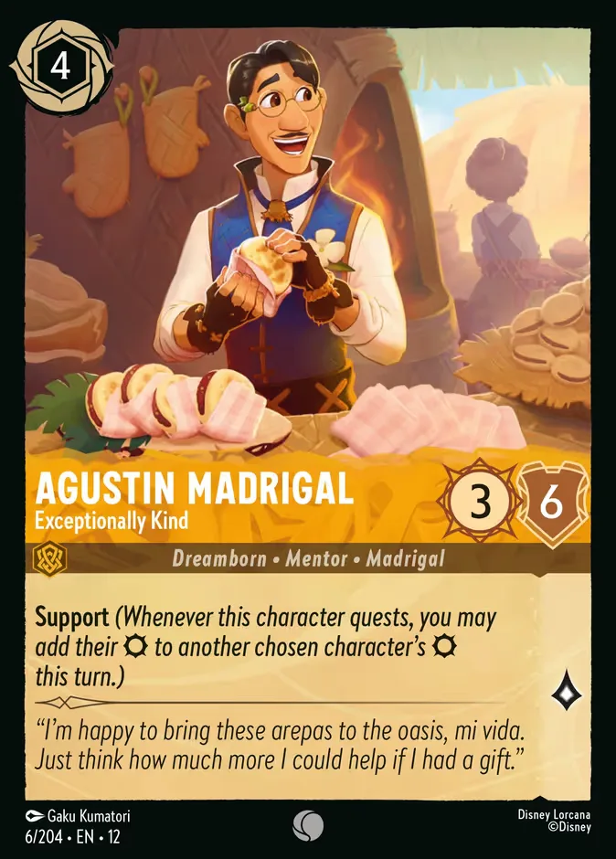Agustin Madrigal #6 Wilds Unknown Disney Lorcana card