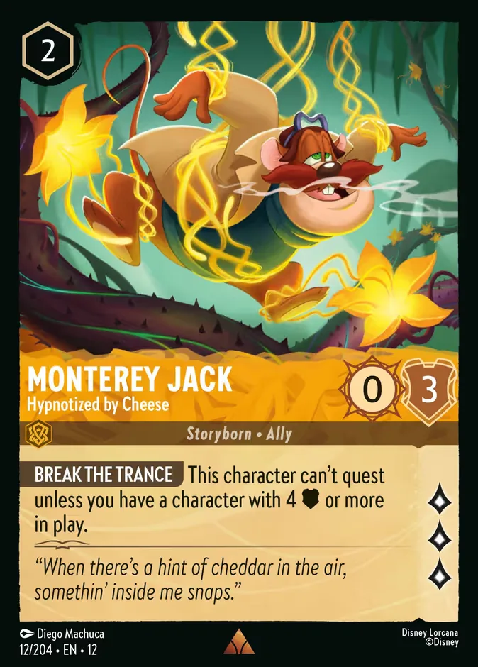 Monterey Jack #12 Wilds Unknown Disney Lorcana card