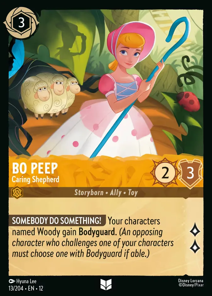 Bo Peep #13 Wilds Unknown Disney Lorcana card