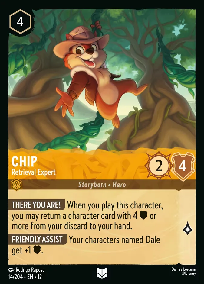 Chip #14 Wilds Unknown Disney Lorcana card