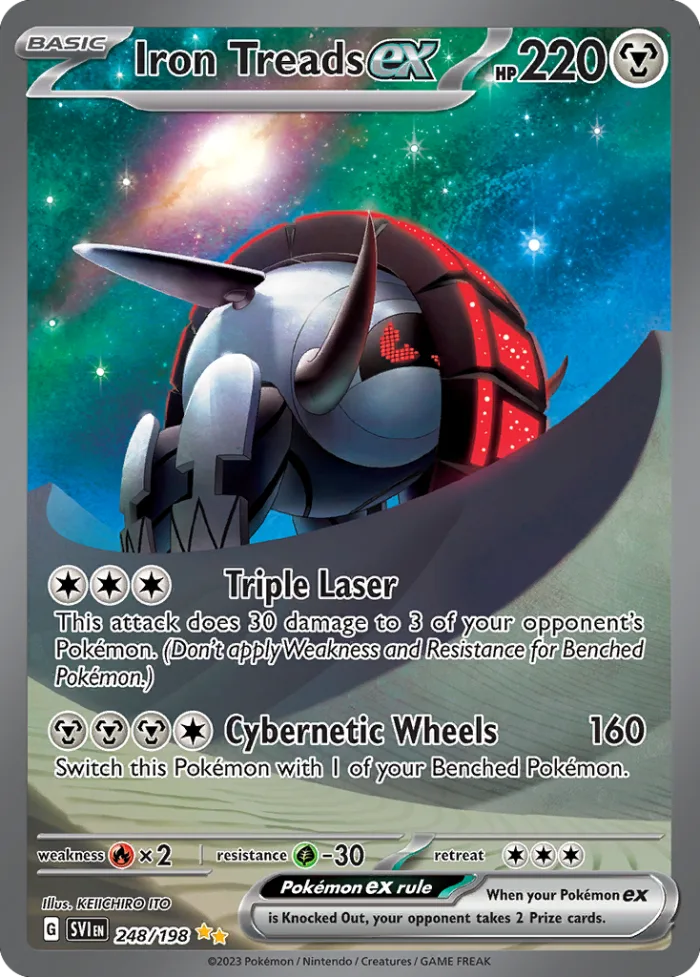 Iron Treads ex #248 Scarlet & Violet Pokemon card