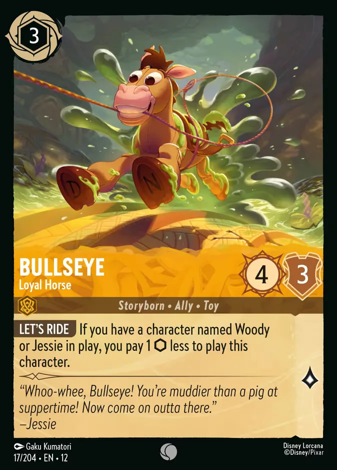 Bullseye #17 Wilds Unknown Disney Lorcana card