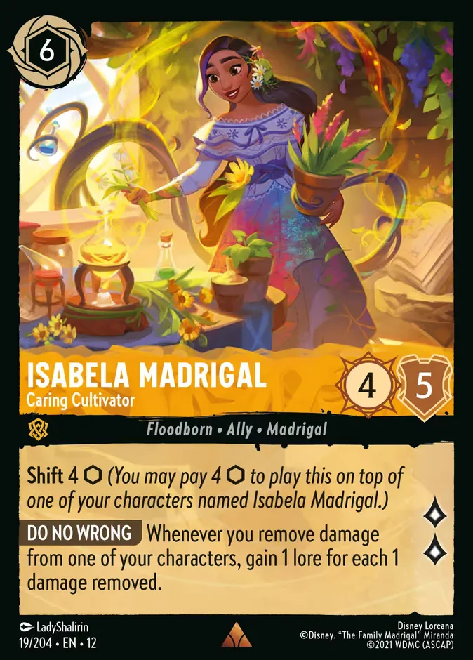 Isabela Madrigal #19 Wilds Unknown Disney Lorcana card