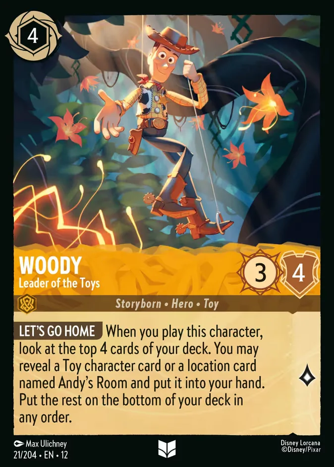 Woody #21 Wilds Unknown Disney Lorcana card