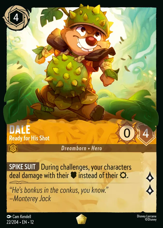 Dale #22 Wilds Unknown Disney Lorcana card