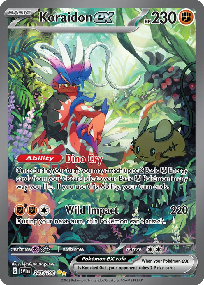 Koraidon ex #247 Scarlet & Violet Pokemon card