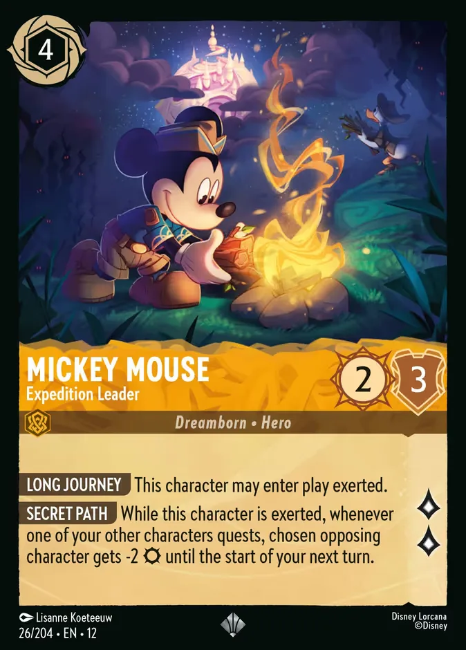 Mickey Mouse #26 Wilds Unknown Disney Lorcana card