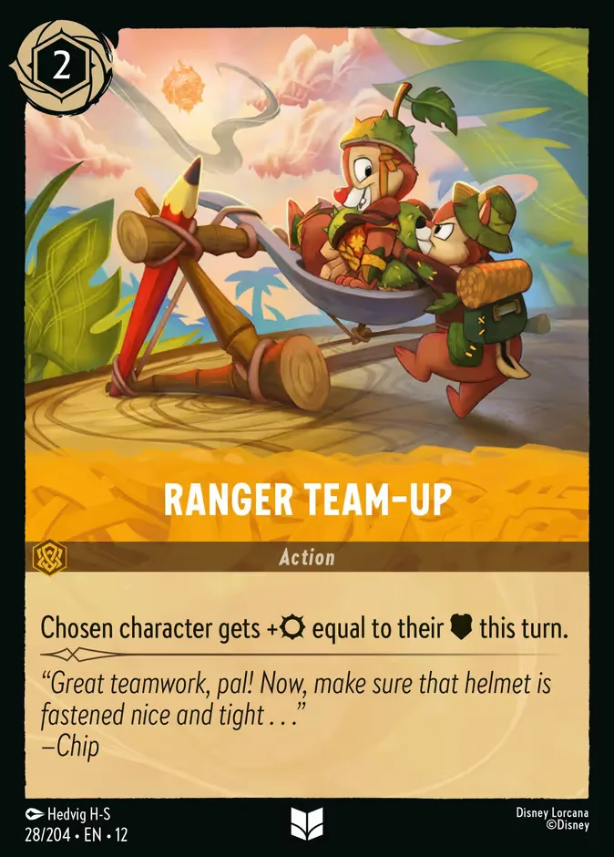 Ranger Team-Up #28 Wilds Unknown Disney Lorcana card