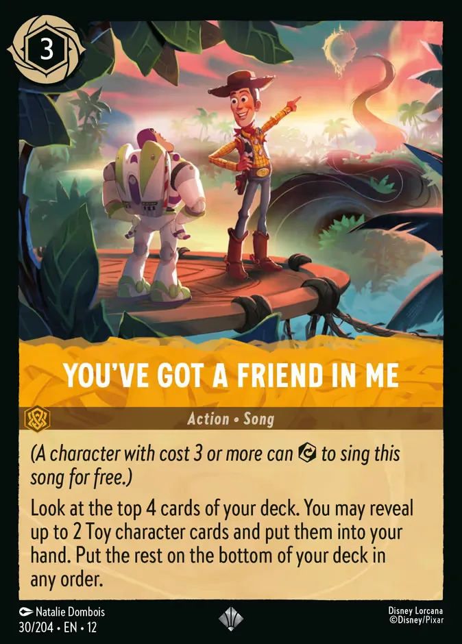 You've Got a Friend in Me #30 Wilds Unknown Disney Lorcana card