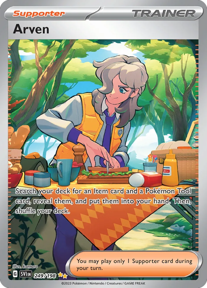 Arven #249 Scarlet & Violet Pokemon card
