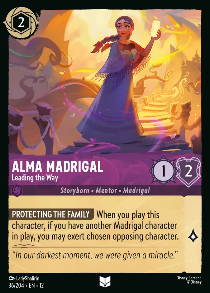 Alma Madrigal #36 Wilds Unknown Disney Lorcana card