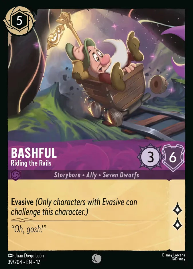 Bashful #39 Wilds Unknown Disney Lorcana card