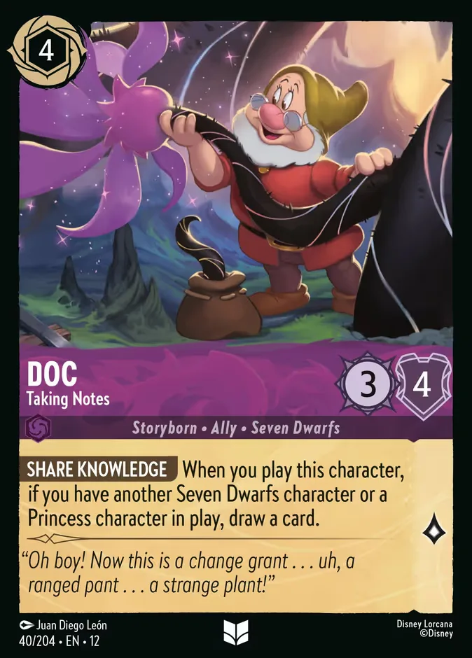 Doc #40 Wilds Unknown Disney Lorcana card