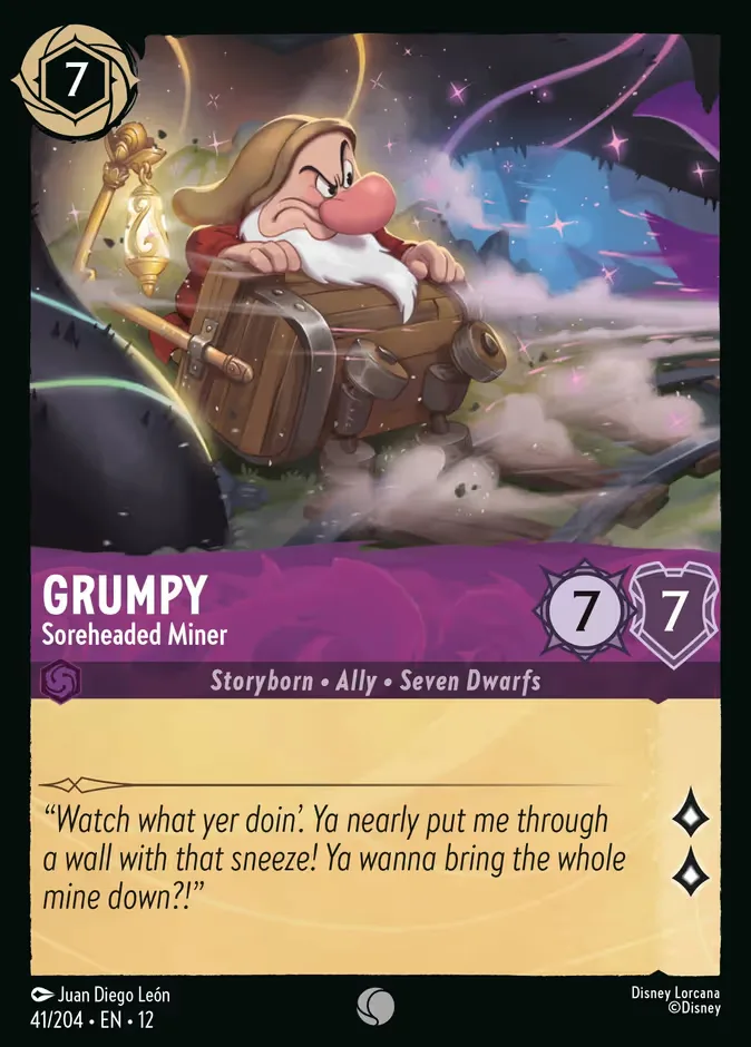 Grumpy #41 Wilds Unknown Disney Lorcana card