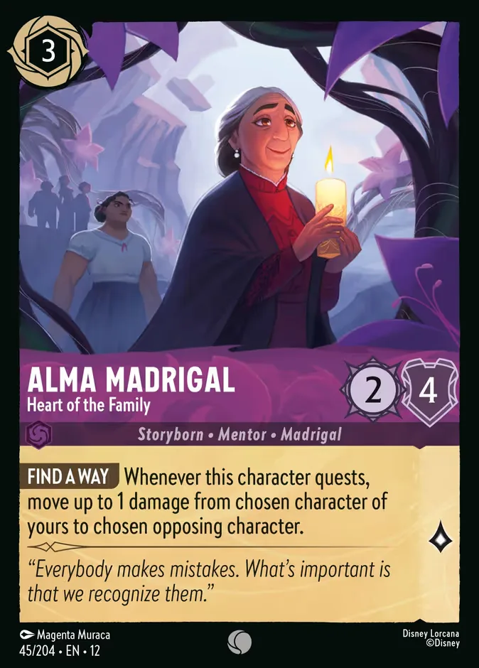 Alma Madrigal #45 Wilds Unknown Disney Lorcana card