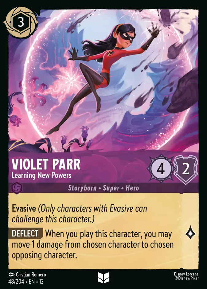 Violet Parr #48 Wilds Unknown Disney Lorcana card