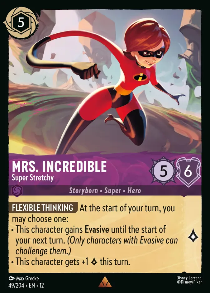 Mrs. Incredible #49 Wilds Unknown Disney Lorcana card